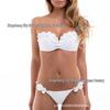 Costum de baie bikini split nou 2021, culoare uni - 7 culori