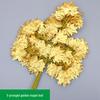 Gold & Silver Banyan and Ginkgo Leaves Fake Tree Branches for Wedding Decoration - Yellow Maple Leaves