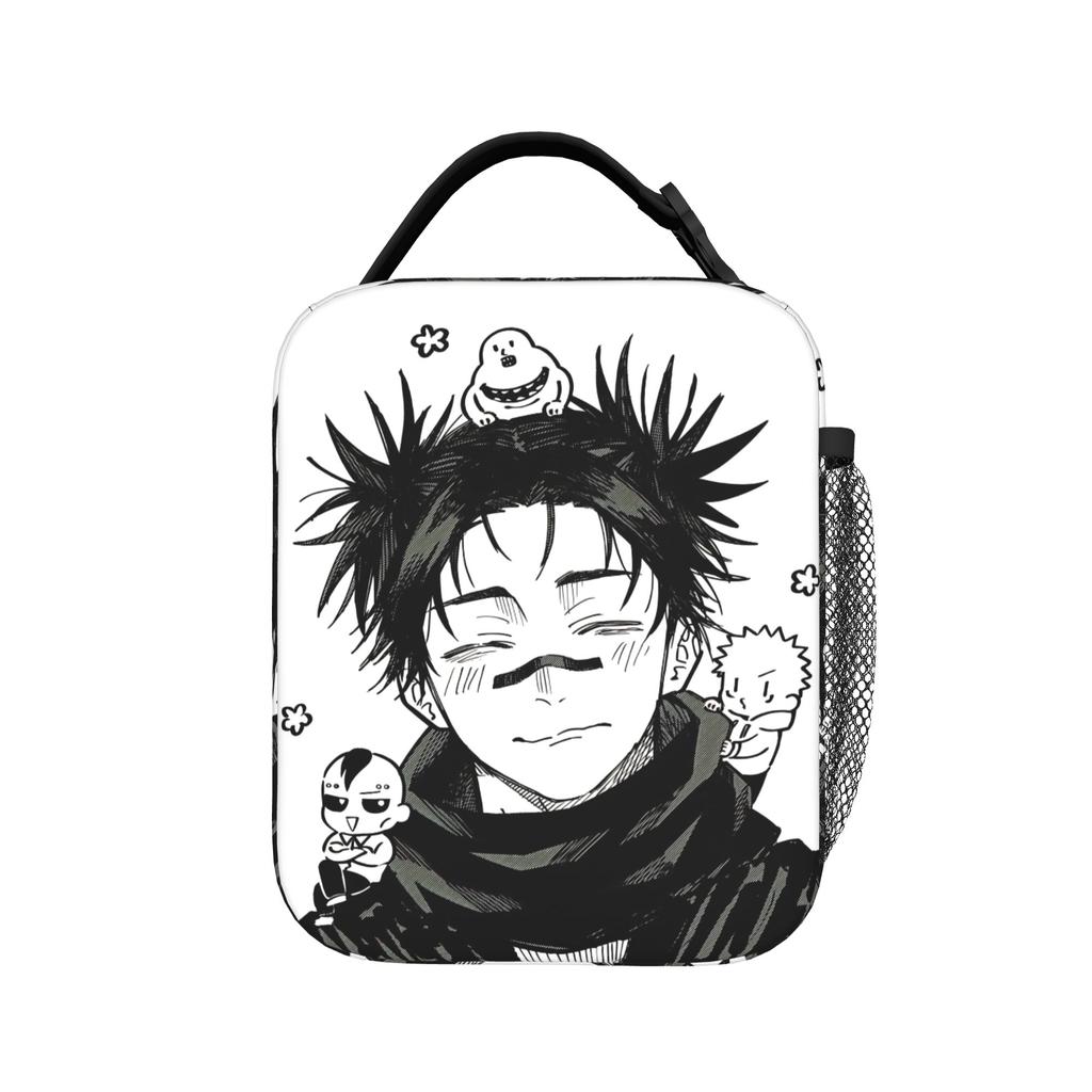 Gojo Satoru De Insulated Lunch Bags Cooler Bag Reusable,Meal Container Jujutsus Kaisens Anime Portable Tote Lunch Box