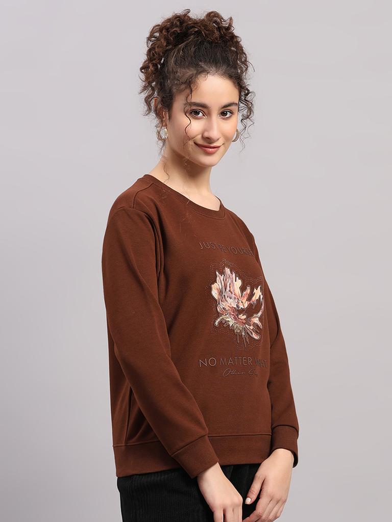 MONTE CARLO Women Round Neck Full Sleeve Sweatshirt