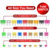 272/306Pcs Automotive Fuse Combination Kit Standard Mini and Slim Mini Car Replacement Blade Fuses Mixed Car Blade Fuses with Fuse Puller and Circuit