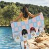 Serviette Anime Gintama Séchage Rapide Serviettes de Plage Conviennent Pour Les Piscines Camping Yoga Et La Salle de Sport