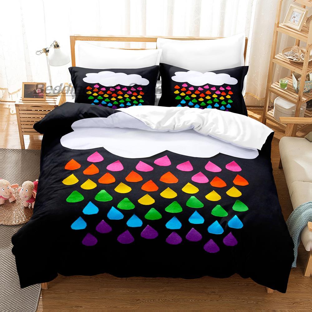 Raindrop Bedding Set Single Twin Full Queen King Size Bed Set Aldult Kid Bedroom Duvetcover Sets 3D Print Dew Water Of Life