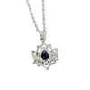 Yoga Lotus Bohemian Pendant Necklace With Geometric Design For Women