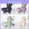 Resin Animal Figurine Decor With Crystals For Home Office And Gift Use