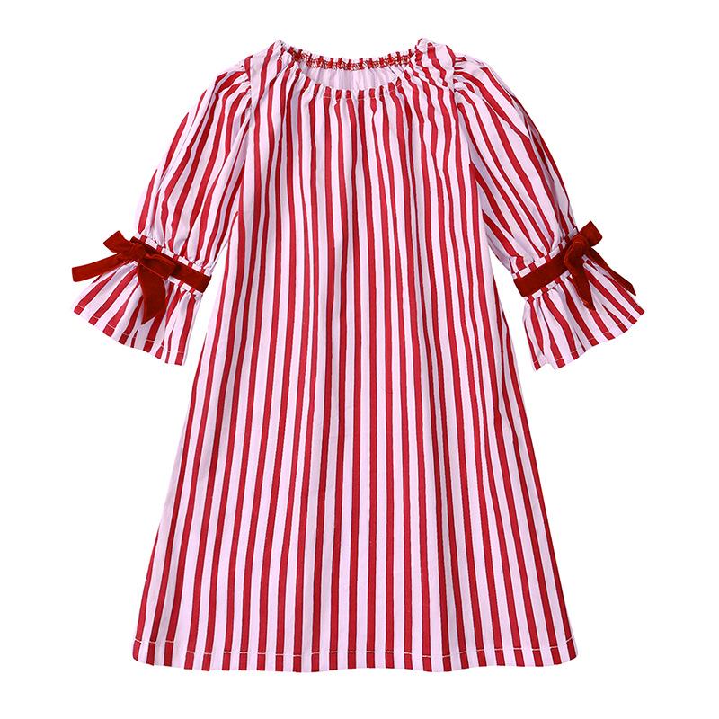 Kids Autumn Long-Sleeve Striped Top & Pants Set for Girls 120