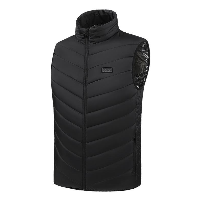 Unisex Cross-Border Heated Vest with Intelligent Temperature Control - Stand-up Collar for Winter Warmth