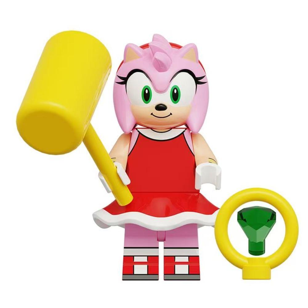 Hot Christmas Cartoon Sonic The Hedgehog Building Blocks Assembly Model Doll Girl Boy Toy For Children Birthday Collocatio Gift