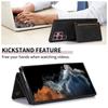 For Samsung Galaxy S24 Ultra Phone Case Tri-Fold Wallet Kickstand PU Leather+TPU Back Cover