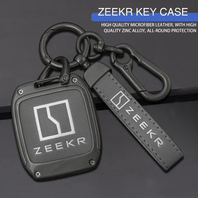 Zinc Alloy Leather Car Smart Remote Key Case Case Suitable For Zeekr 001 Zeekr Nfc Card Car Key Protection Buckle Accessories