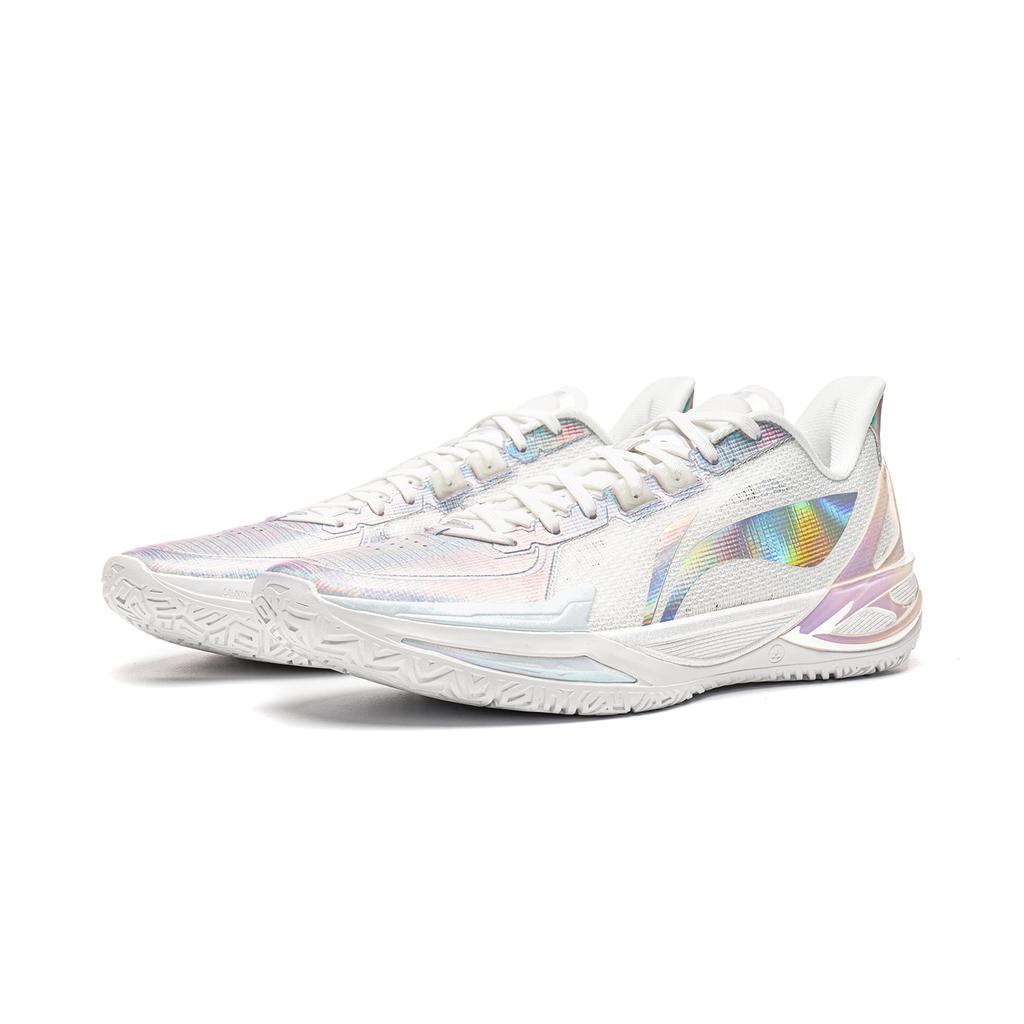 Li Ning Blade 6 V2 Abrasion Resistant Cushioning Low Top Basketball Shoes Unisex White ABAW059-2