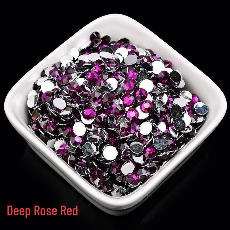 2-6mm Round Flatback Resin Rhinestones for DIY Phone Cases & Nail Art - Imitation Austrian Design