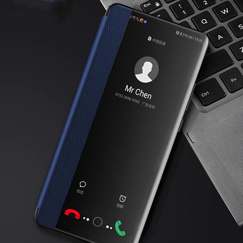For Realme GT5 Flip Case Realme GT5 Pro Case Luxury Clear Window View PU Leather Cover for Realme GT 5 GT5Pro Phone Case