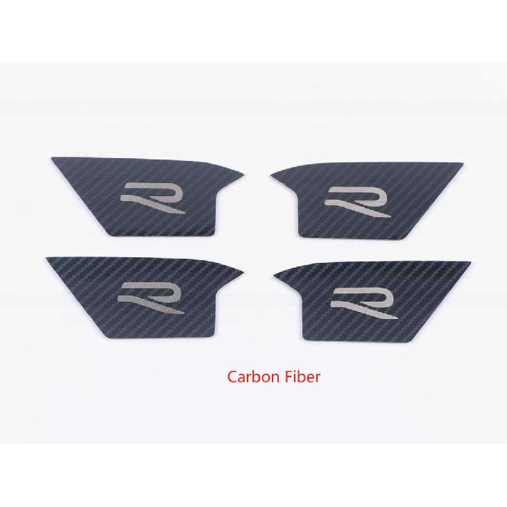 For VW Volkswagen Golf8 Golf 8     Body Cover Stainless Steel Door Inner Internal Handle Bowl Frame Lamp Armrest