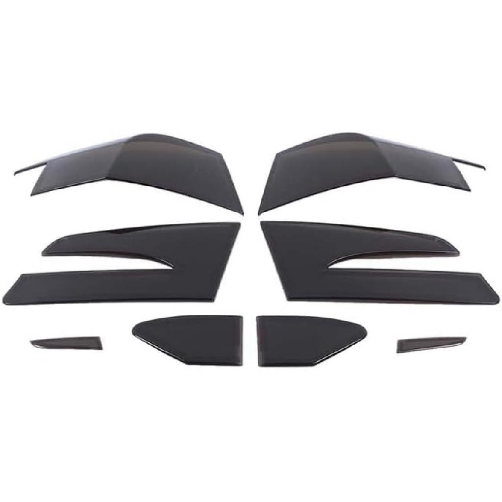Car Rear Tail Light Cover Compatible with Tesla Model S 2012-2021 Smoked Taillight Shell Trim Cover Tail Light Lamp Cover Guard Trim Frame Protect