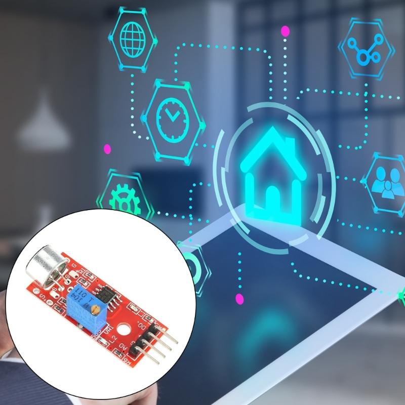 Compactly Sound Sensors Module DC4-6V Sound Detection Module with Analog and Digital Outputs for Easy Integration