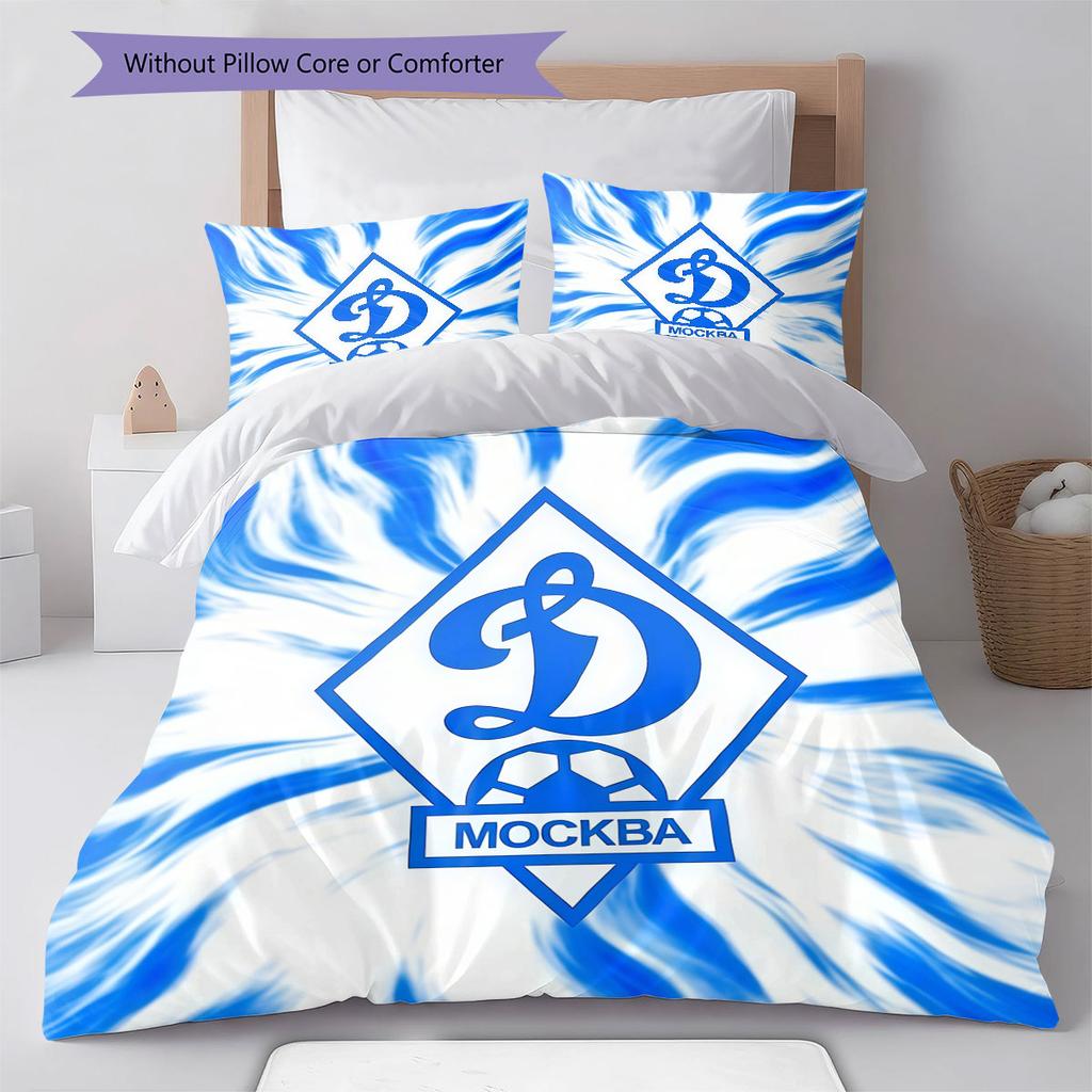 Dynamo Moscow Glory Bedding Quilt Set Quilt Cover Pillowcase Home Decoration Birthday Gift (1 * Duvet Cover + 2 * Pillowcase, Without Core)