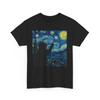 VAN GOGH CAT STARRY NIGHT T-Shirt | Inspired by Van Gogh’s Vision