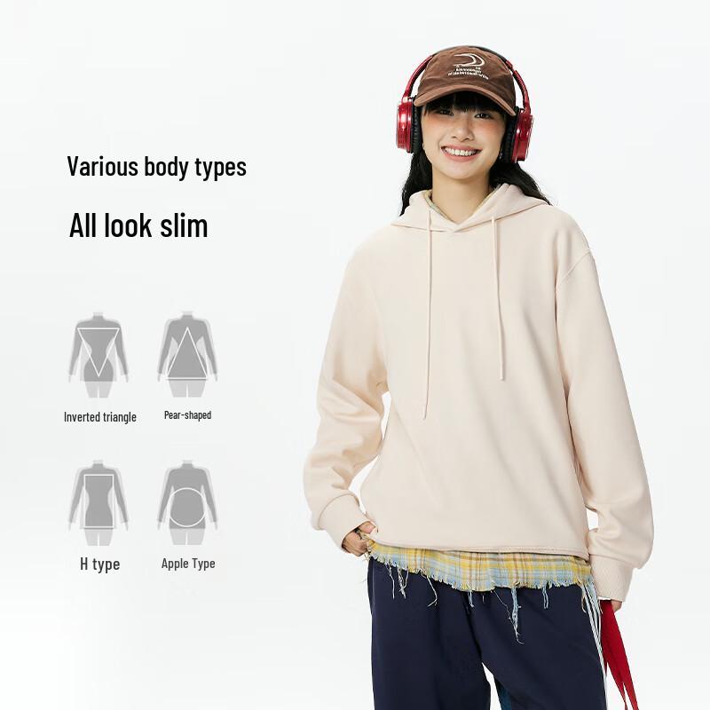 MINISO Men's American Style Hooded Graphic Sweatshirt Z