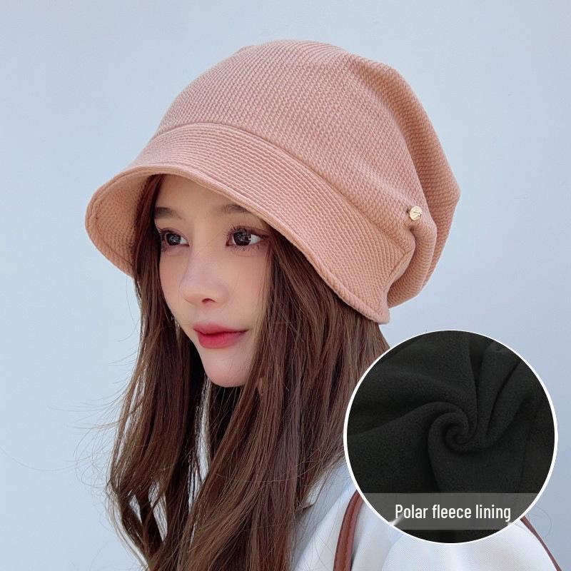 Women's Korean-Style Versatile Warm Octagonal Hat for Autumn & Winter