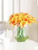 1/2pcs Artificial Calla Lily Bouquet Real Touch Faux Flower For Home Table Wedding Arrangements Thanksgiving Autumn Decoration