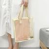 Wind Mesh Cloth Tote Bag Small Fresh Mesh Yarn Cartoon Tote Bag Large Capacity High Value Gift Hand Bag