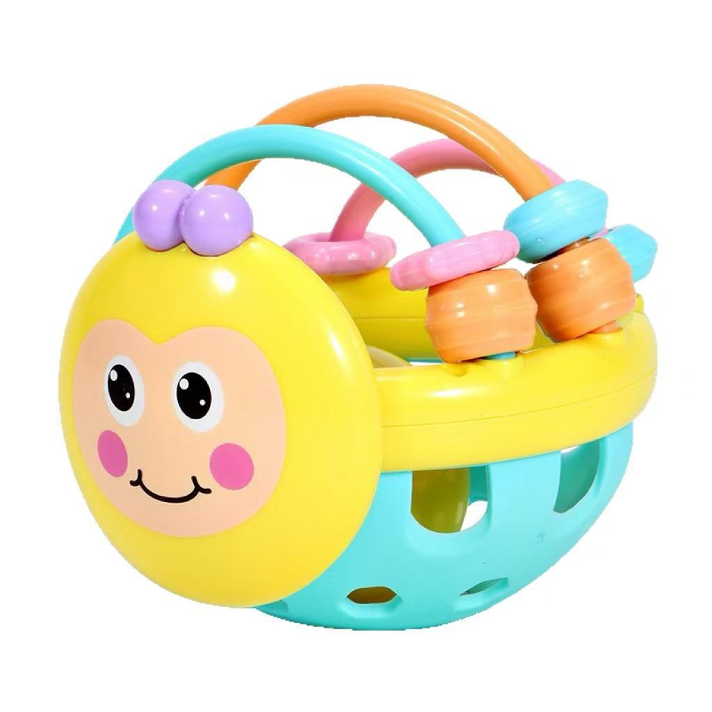 Cross-Border Infant Teether Rattle: Chewable Grip Ball for Early Education & Soothing.