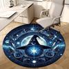 1pc Office Carpet Chair Mats Witchcraft Moonlit Hat Stars Perfect for Decorating Office Chairs, Living Rooms, Or Bedrooms