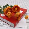 1PCS Artificial 4 Heads Lotus Flower Bouquets Simulated Flower Ornaments Indoor Decorations