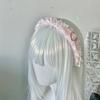 Abby Love Headband Goth Punk Leather Buckle Headdress Dark Hair Accessories Lolita Sweet Headband Hair Accessories