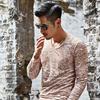 Premium Fashion Men's Muscle Long Sleeve Shirt V-neck Casual Slim Fit Tee For All Occasions