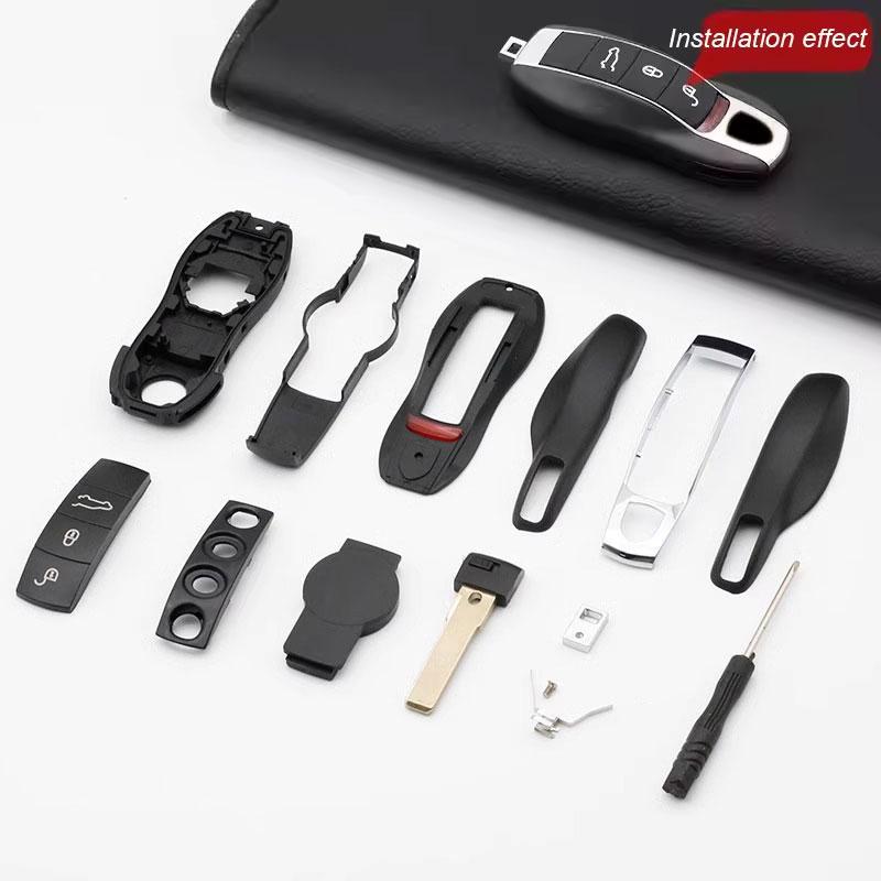 Für Porsche Cayenne Macan Panamera 718 Boxster 911 Auto Schlüsselhülle Gehäuse Fernbedienung Modifikation Ersatzeil Stellvertreter Fabrik
