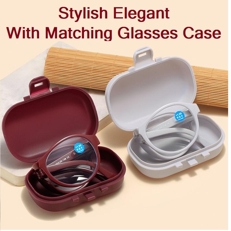 3 Pcs Reading Glasses Blue Light Blocking, Anti UV Glare Foldable Computer Spring Hinge Readers for Women Man