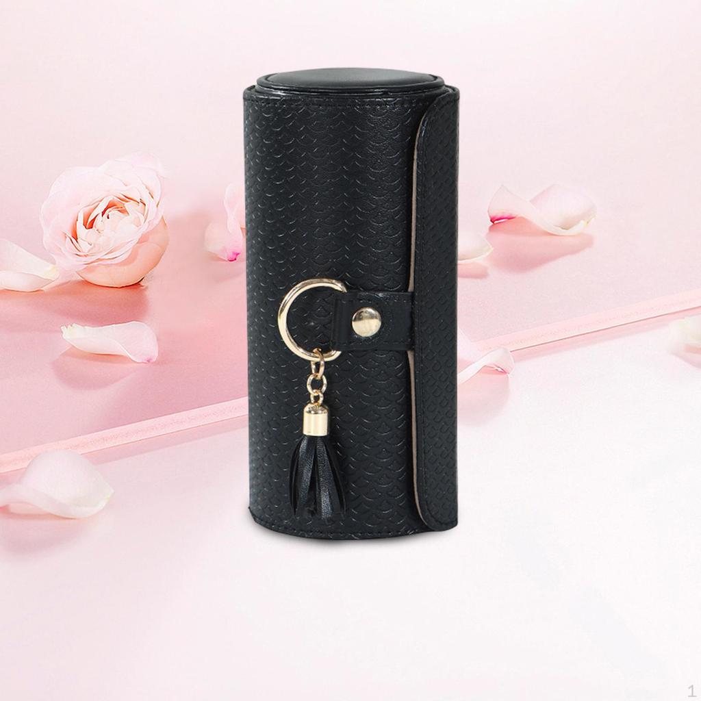 Jewelry Box for Women Holder Pouch with Tassel Multifunction Organizer Necklace