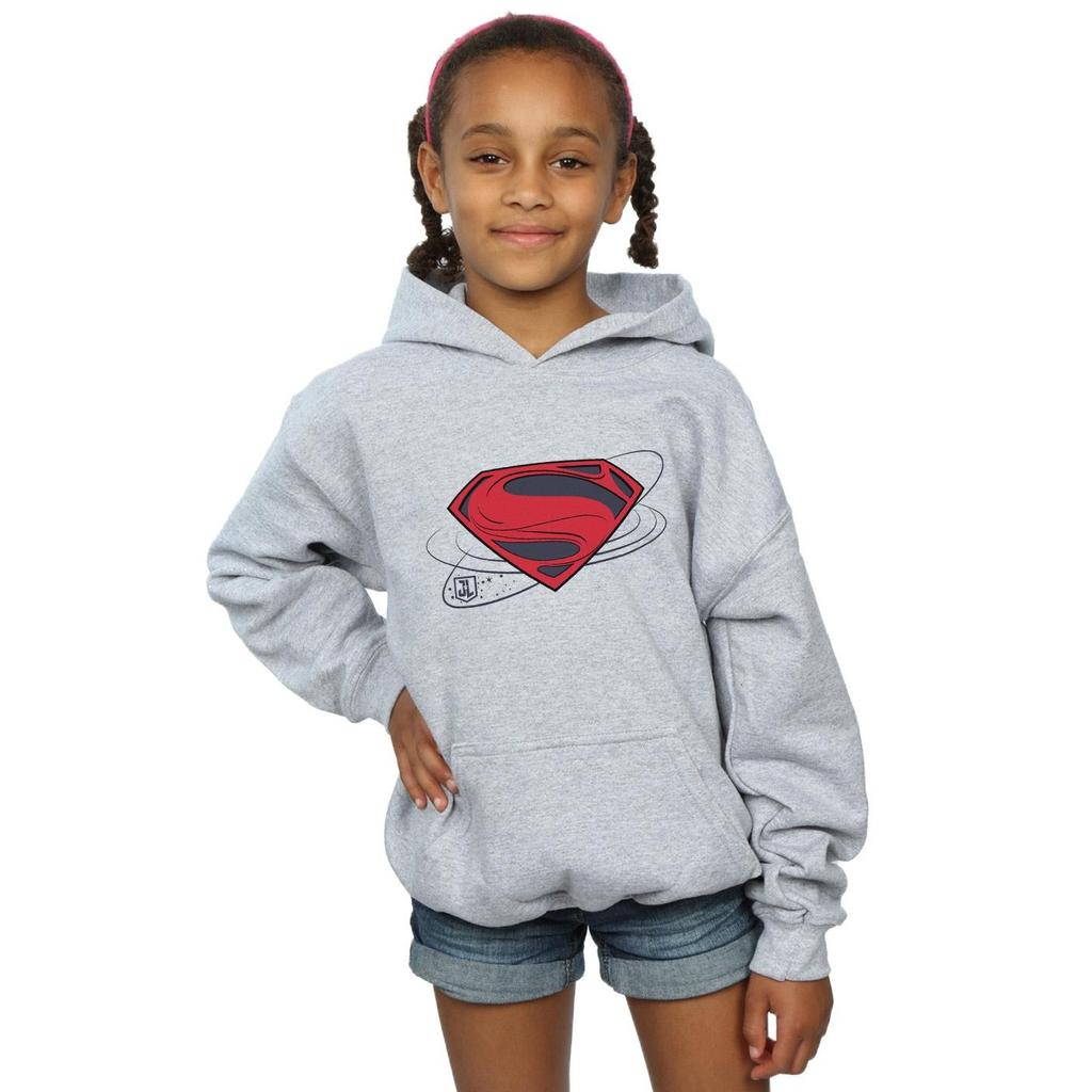 DC Comics Girls Justice League Movie Superman Logo Hoodie