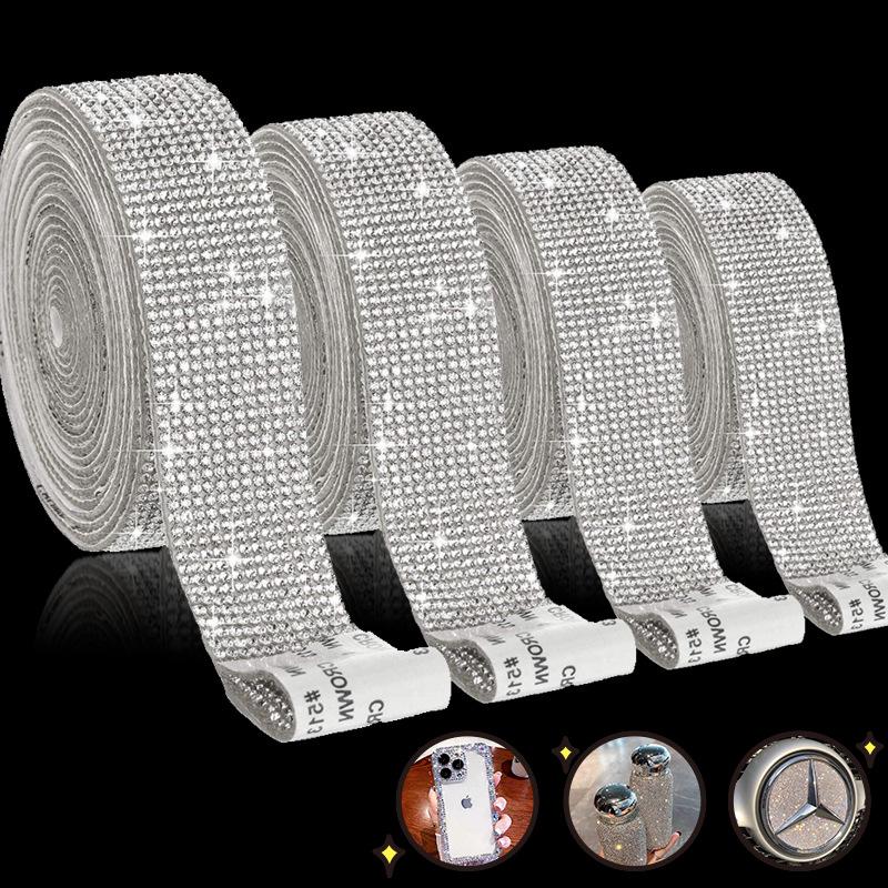 Samoprzylepne paski z kryształkami: Akcesoria DIY do biżuterii, dekoracji samochodowych i rękodzieła