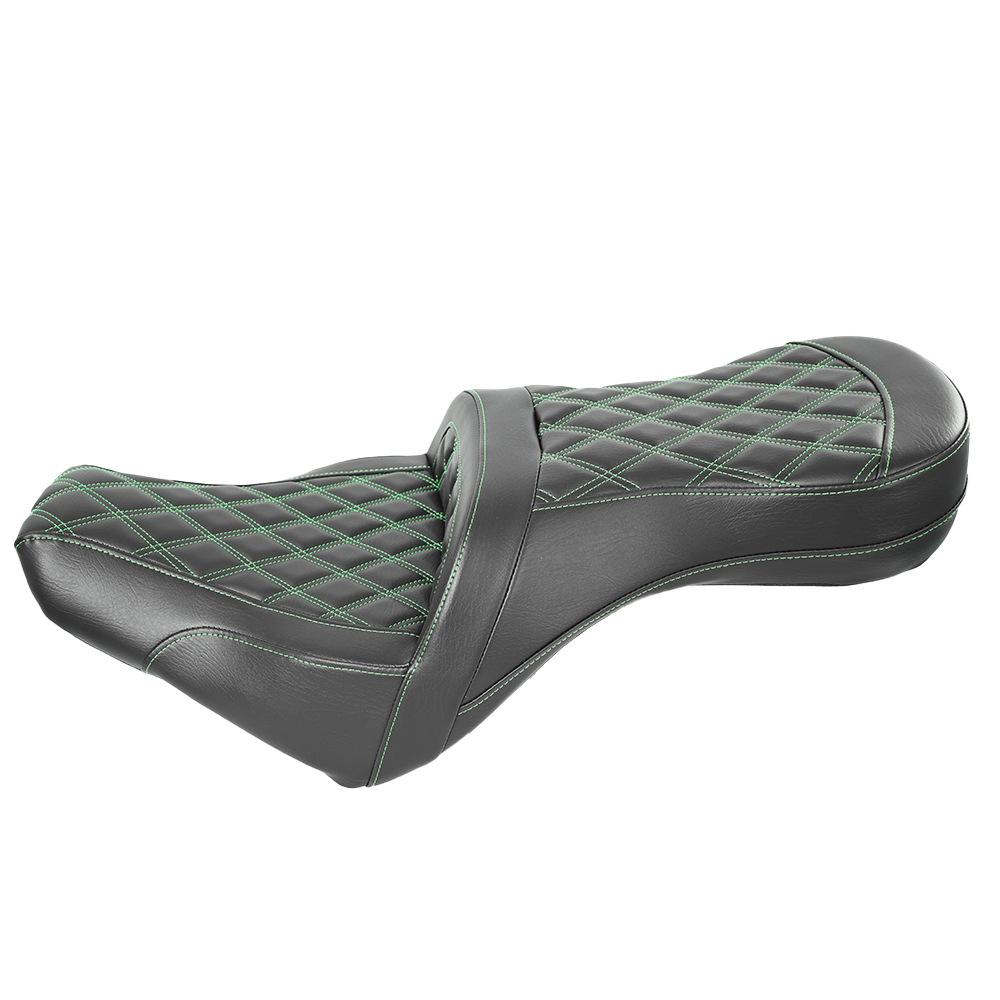 Harley Softail 18-25 Streetfighter Motorcycle Seat with Multi-Color Stitching