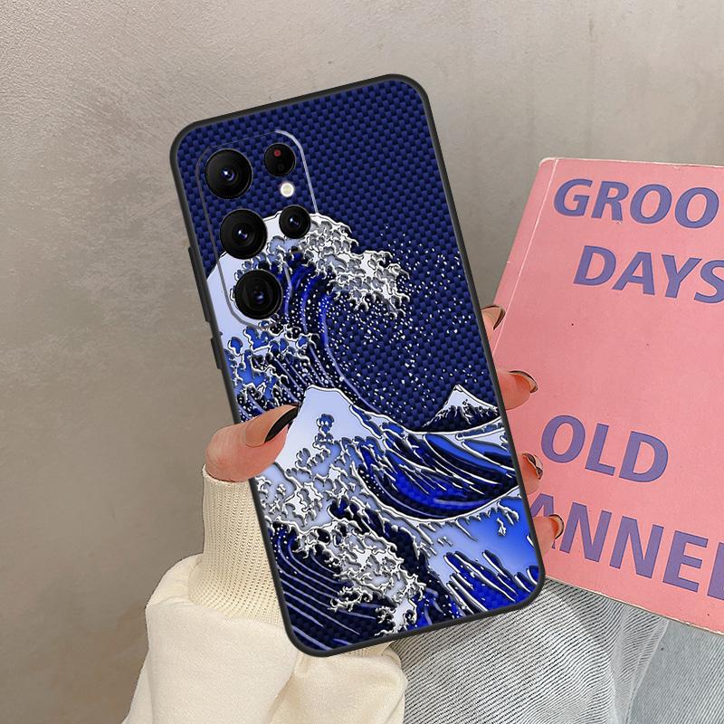 Great Kanagawa Wave Case For Samsung Galaxy S21 S22 S23 S24 S25 Ultra S9 S10 S25 Plus S20 FE S25 FE Cover Coque