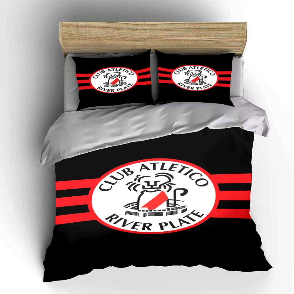 Club Atlético River Plate Bedding Bedding Duvet Cover Set Duvet Cover Pillowcases (1 * Duvet Cover 2 * Pillowcases, Without Duvet Insert)