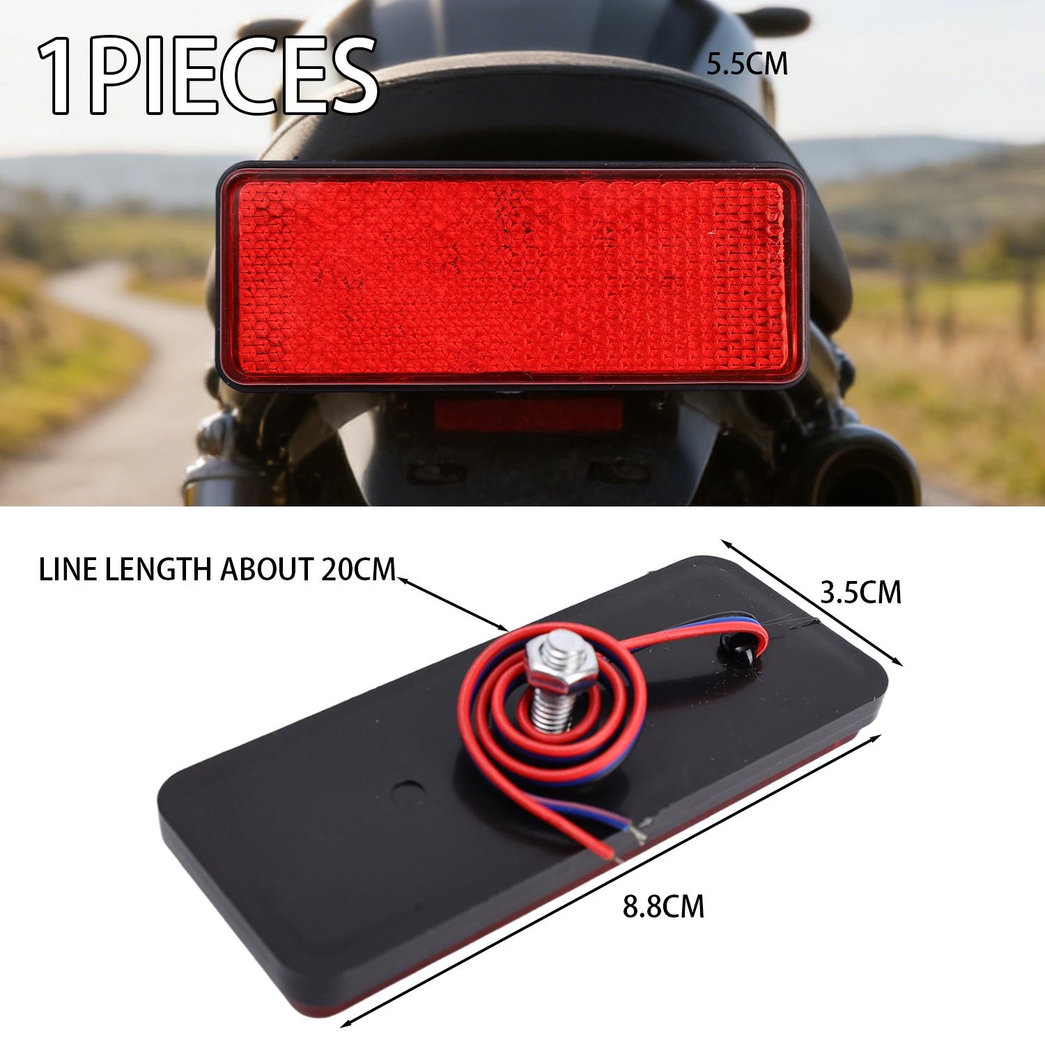 

1PC 12V Red White Yellow LED Reflector Rear Tail Brake Stop Warning Side Marker Light for Jeep Truck Trailer Motorcycle Scooter красный