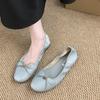 Fashion Bailamos 2025 New Women Flats Female Flats casual Ballet Dancing Shoes Foldable Sole Boat Shoes Summer Slip On Slipper Mules Sho