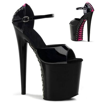 20Cm High-heeled Nightclub Sandals, Women's 10cm Water Table, Sandals with Straps At The Back