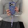 Glitter cute floral skirt girl for iPhone17promax Apple 16 Pro phone case 15 lanyard