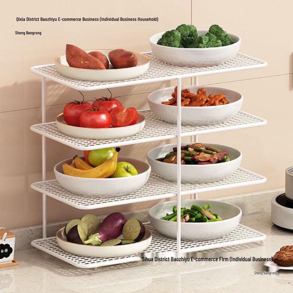 Multifunctional Kitchen Storage Rack: Multi-Layer Bowl, Dish, and Plate Organizer