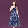 Elegant Strapless Evening Dress Long Gown for Plus Size Women Luxury High End Fashion Lady Style