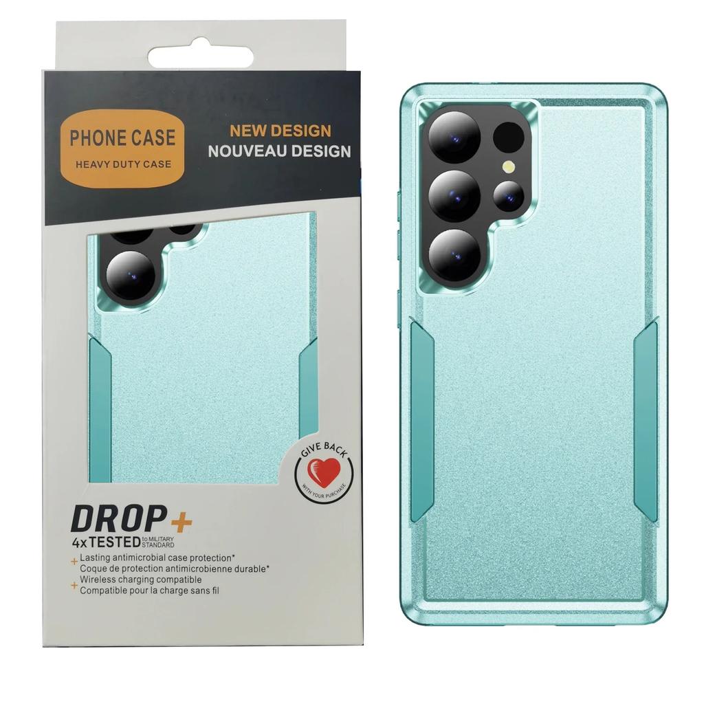With Package Box Rugged Armor Phone Case For Samsung Galaxy S25 Edge S24 S23 S22 S21 FE Ultra Plus Enhanced Anti-Drop Back Cover