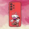 C-Cuphead12 and M-Mugman Phone Case For Samsung S25,S24,S21,S22,S23,S30,Ultra,S20,Plus,Fe,Lite,Note,10,9,5G Black Cover
