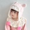 Plush Cartoon Bear Baby Hat Adjustable Trendy Baby Beanie Cap Warm Earmuffs Toddler Cap  Winter