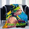 1PC Custom Name "Vibrant Neon Fantasy Artwork" flannel blanket versatile,all-season throw suitable for the living room,bedroom,camping,travel,and gift