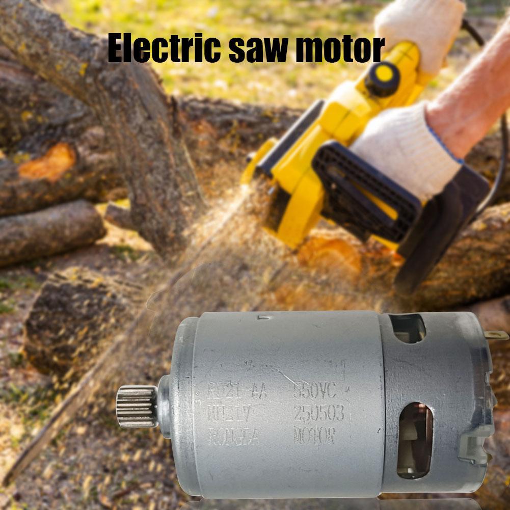 21V Mini DC Motor 14 zubů Mikro motor 28000 ot./min Průměr ozubeného kola 8,2 mm Příslušenství pro elektrické nářadí pro 550 Motor Lithiová řetězová pila